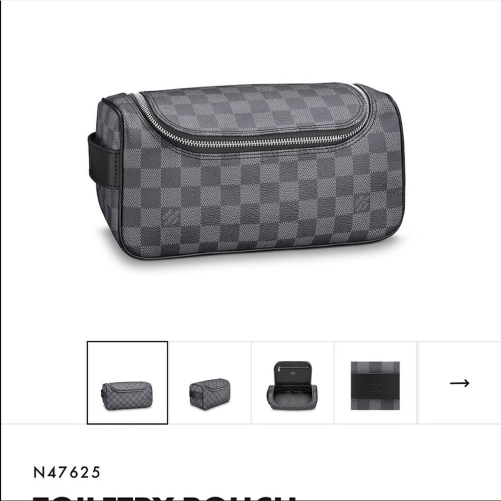 Authentic Louis Vuitton toiletry pouch